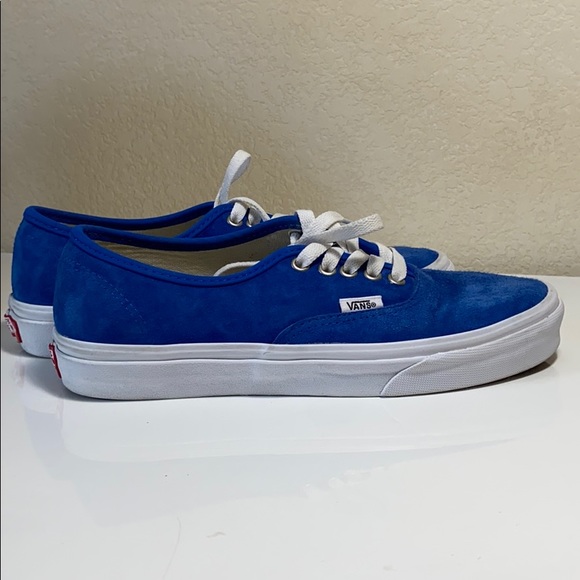 blue suede vans authentic